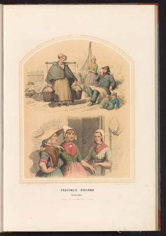 Traditional costume of Arnemuiden in Zeeland, 1857, Ruurt de Vries, 1857 Canvas Print