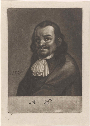 Portrait of Mart Hahn, Johann Friedrich Leonard, 1643- 1680 Canvas Print