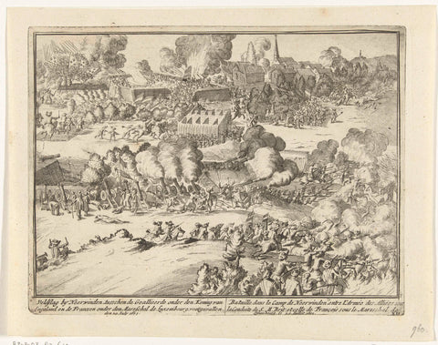 Battle of Landen, 1693, anonymous, 1695 Canvas Print