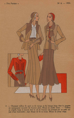 Very Parisian. La Mode, Le Chic, L'Elégance, anonymous, 1931 Canvas Print