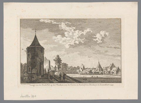 View of the orphanage and bleaching near Amersfoort, Paulus van Liender, 1760 Canvas Print