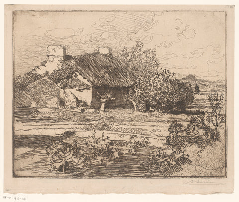 Boerderij, Auguste Lepère, 1892 Canvas Print