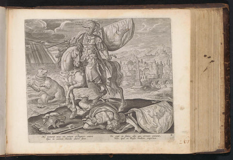 Cyrus as second king of Daniel's vision, Adriaen Collaert, 1646 Canvas Print