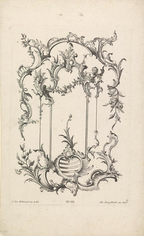 Rocaille omlijstingen, anonymous, 1731–1775 Canvas Print