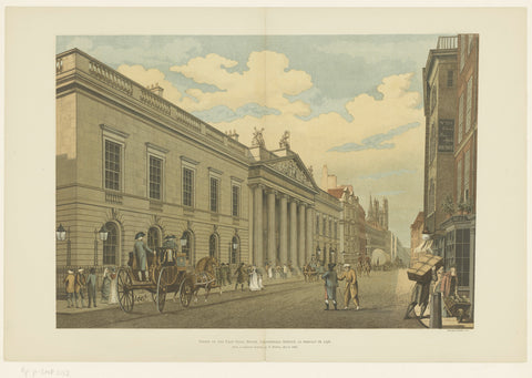 View of the East India House, in London, William H. Griggs, in or after 1800 Canvas Print