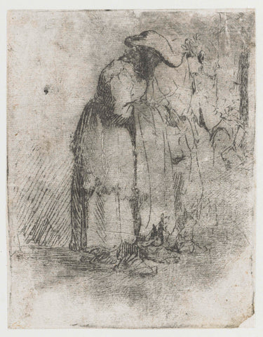 Beggar Man and Woman, Rembrandt van Rijn, c. 1629 Canvas Print