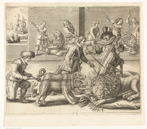 Cartoon on England, 1652, Crispijn van de Passe (II), 1652 Canvas Print