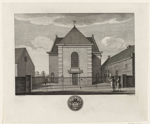 Lutheran church in Beverwijk sold in 1785, Caspar Jacobsz. Philips, 1785 - 1789 Canvas Print