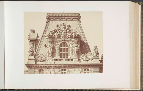 Roof of the Pavillon Turgot of the Palais du Louvre, Édouard Denis Baldus, c. 1857 Canvas Print