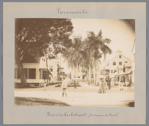 Noorderkerkstraat (Surinaamsche Bank), Eugen Klein (attributed to), 1900 - 1905 Canvas Print