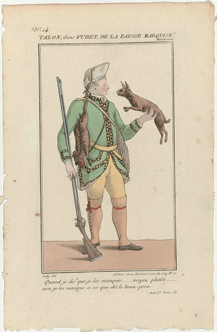 Petit Galerie Dramatique, 1805, No. 14: Talon, dans Furet (...), anonymous, 1805 Canvas Print