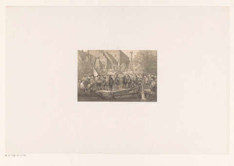 Feestelijk ontvangst Prins Maurits, Johan Conrad Greive, 1876 Canvas Print