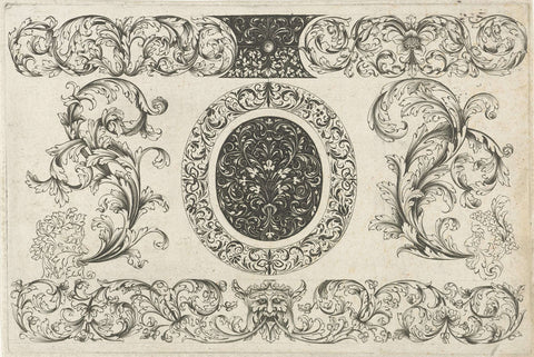 Five ornaments, Master pc, c. 1672 - c. 1676 Canvas Print