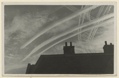 English bombers over Oldebroek, 1944 (?), anonymous, 1944 Canvas Print