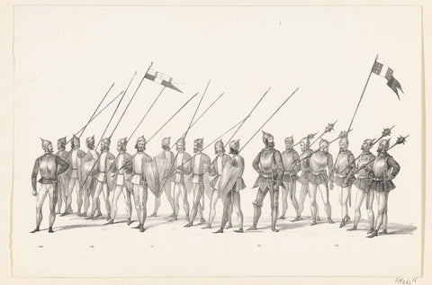 Parade nos 109-113, anonymous, 1840 Canvas Print