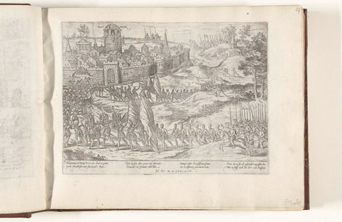 Montbrison taken by Des Andrets, 1562, Frans Hogenberg, 1565 - 1573 Canvas Print