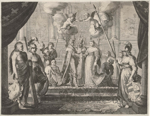 Marriage of King Henry IV of France to Maria de' Medici, Pieter Nolpe, 1638 Canvas Print