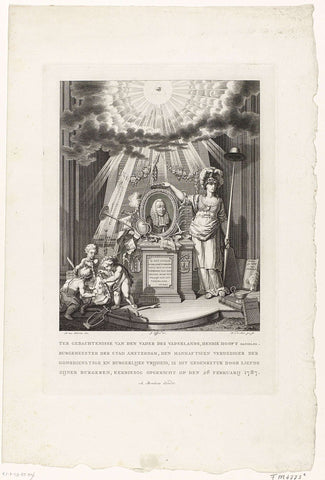 Monument to Hendrik Hooft Danielsz., 1787, Noach van der Meer (II), 1787 Canvas Print