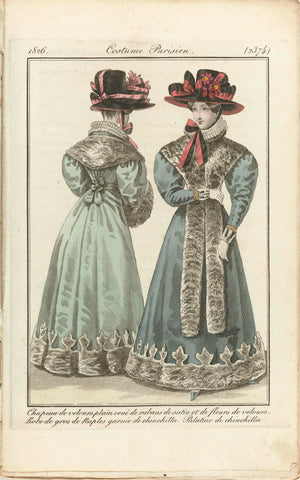 Journal des dames et des modes, Costume Parisien 1826 (2374), anonymous, 1826 Canvas Print