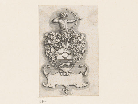 Coat of arms of Huydecoper, Michiel le Blon, 1597 - 1656 Canvas Print