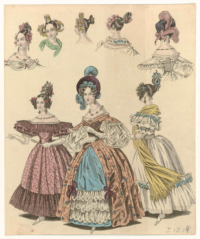 The World of Fashion, ca. 1834, anonymous, c. 1834 Canvas Print