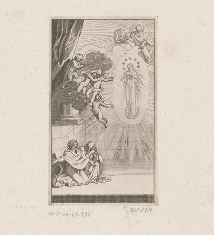 Immaculate Conception, Sébastien Leclerc (I), 1683 Canvas Print