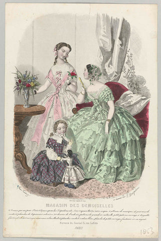 Magasin des Demoiselles, 25 September 1853, J. Desjardins, 1853 Canvas Print