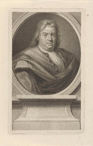 Portrait of Claes Bruin, Jacob Houbraken, c. 1732 - 1758 Canvas Print