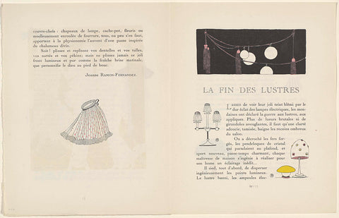 Gazette du Bon Ton, 1914 - No. 2: p. 58: Les Plissés, Georges Martin, 1914 Canvas Print