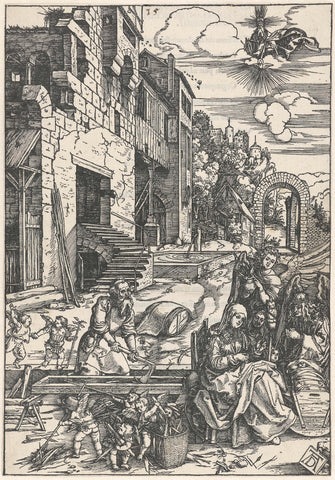 The Holy Family in Egypt, Albrecht Dürer, 1511 Canvas Print