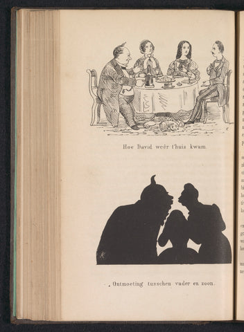 Illustrations for the story 'Lotgevallen en Ontmoetingen van David Harthals', in de Leidse studentenalmanak, 1859, anonymous, 1859 Canvas Print