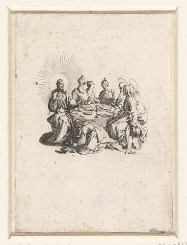 Meal at Simon the Pharisee, Jacques Callot, 1621 - 1625 Canvas Print