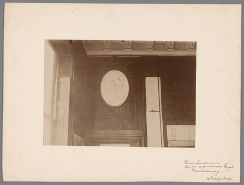 Door decoration in the house at Noordeinde 140 in The Hague, anonymous (Monumentenzorg) (attributed to), c. 1900 - c. 1915 Canvas Print