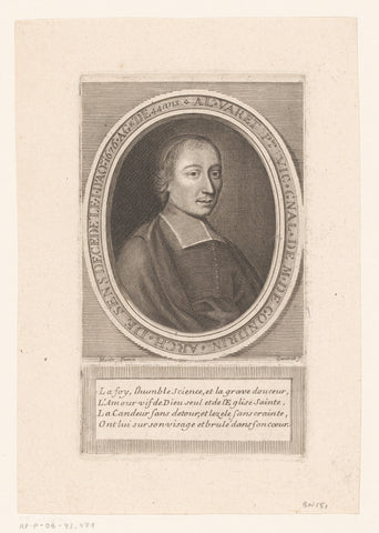 Portrait of Alexandre Varet, Étienne Gantrel, 1676 Canvas Print