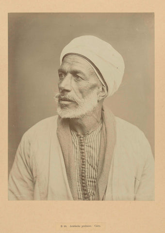 Portrait of an Arab Man, C. & G. Zangaki, c. 1888 - c. 1898 Canvas Print