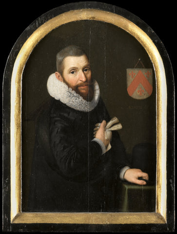 Portrait of Johan Gerritsz van Schoterbosch  (c. 1564-1654), Cornelis Engelsz. (attributed to), 1620 Canvas Print