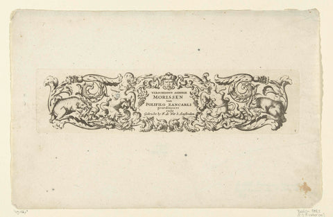 Title page: Verscheyden Aerdige Morissen, Polifilo Giancarli, after 1680 - before 1706 Canvas Print