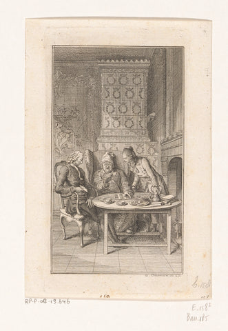 Sebaldus Nothanker wins the lottery, Daniel Nikolaus Chodowiecki, 1776 Canvas Print