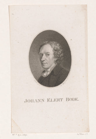 Portrait of Johann Elert Bode, Johann Friedrich Bolt, 1800 Canvas Print