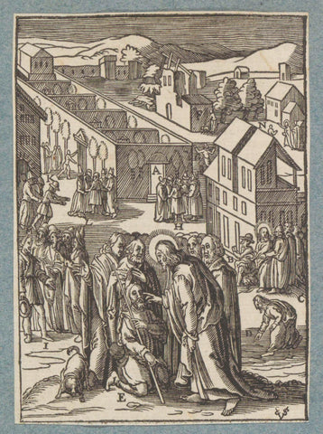 Christ heals a man born blind, Christopher of Shechem (II), 1629 Canvas Print