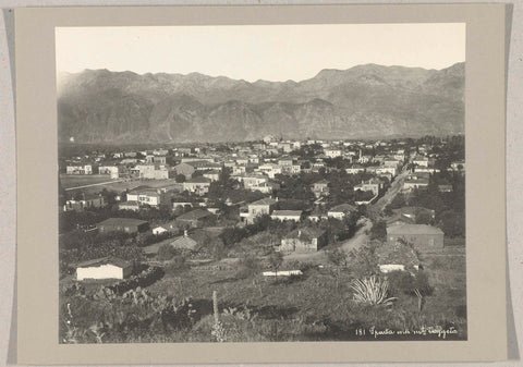 View of Sparta with mount Taygeto in the background, anonymous, c. 1895 - c. 1915 Canvas Print