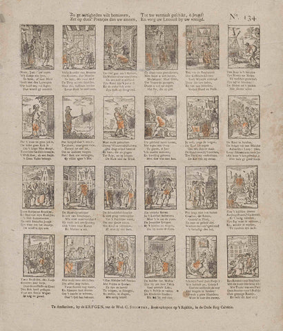 If you want to love tricks, / Set your minds on these pictures, / Fit for your amusement, O youth! / And add your reading lust to your joy, Jan Oortman (Sr.), 1715 - 1813 Canvas Print