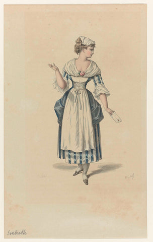 Soubrette, 1870, Bertall, c. 1870 Canvas Print