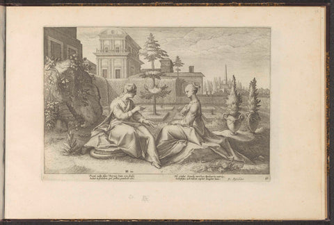 Juno Approaches Semele in the Form of Beroe, Hendrick Goltzius (workshop of), 1728 Canvas Print