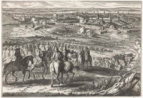 Siege of Ghent by the French, 1678, anonymous, 1678 Canvas Print