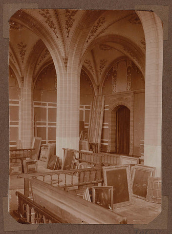 Renovation of the Western pavilion 268 in 1926., 1926 Canvas Print