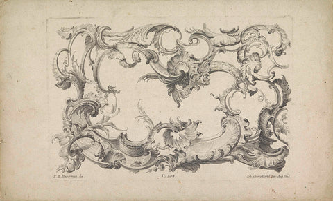 Rocailles, anonymous, 1731 - 1775 Canvas Print