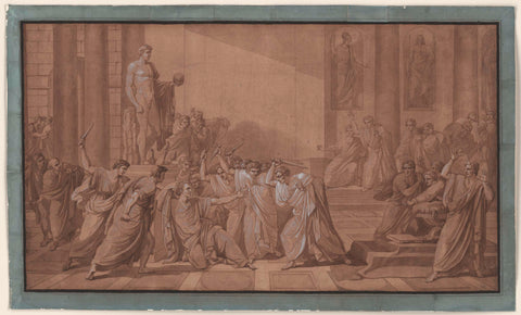 The Death of Julius Caesar, Vincenzo Camuccini, c. 1795 Canvas Print