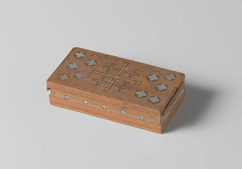 Flat box of wood with pieces of tombs of saints, , c. 1600 - c. 1800 Canvas Print