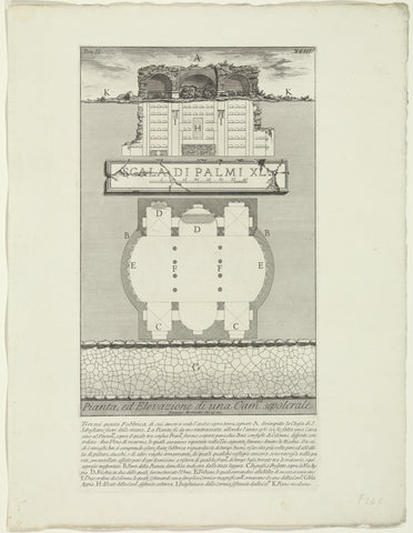 Catacombs at St. Sebastian's Outside the Walls, Giovanni Battista Piranesi, c. 1756 - c. 1757 Canvas Print